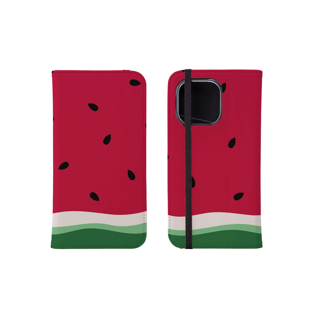 Summer Melon — Folio Wallet Case for iPhone — Finnaij