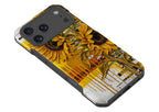 Sunflowers with Abstract Golden Chaos by Frida Lövström — Impact Armour MagSafe Case for iPhone — Finnaij
