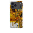 Sunflowers with Abstract Golden Chaos by Frida Lövström — Impact Armour MagSafe Case for iPhone — Finnaij