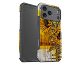 Sunflowers with Abstract Golden Chaos by Frida Lövström — Impact Armour MagSafe Case for iPhone — Finnaij