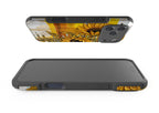 Sunflowers with Abstract Golden Chaos by Frida Lövström — Impact Armour MagSafe Case for iPhone — Finnaij