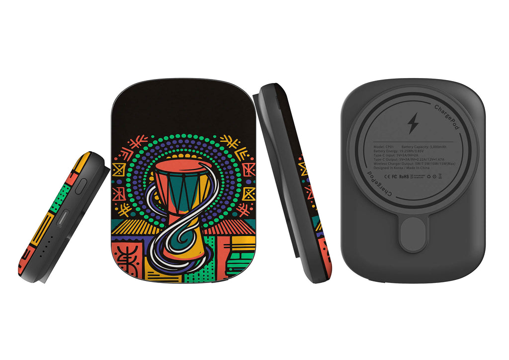 Talking Drum Halo by Ada Okoye — MagSafe CHARGEPOD — Finnaij