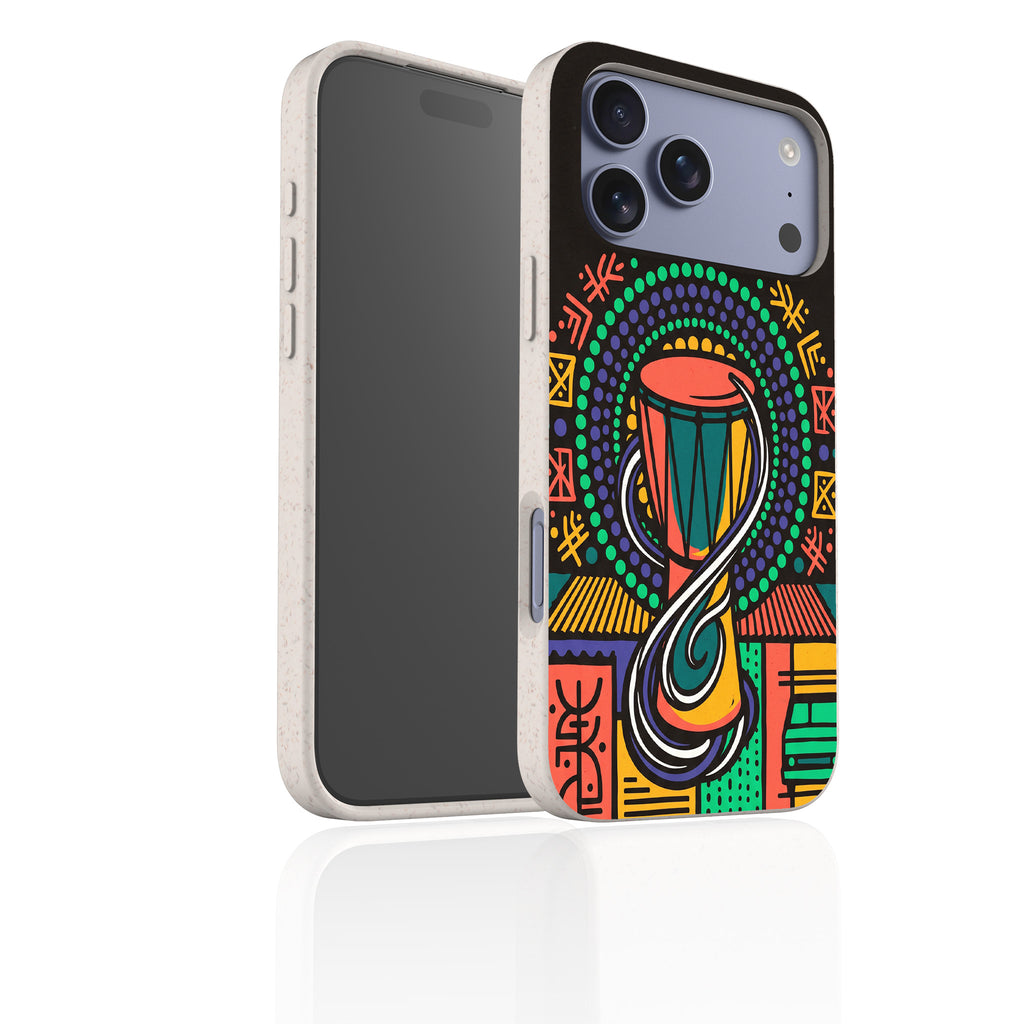 Talking Drum Halo by Ada Okoye — iPhone Bio-degradable Case — Finnaij