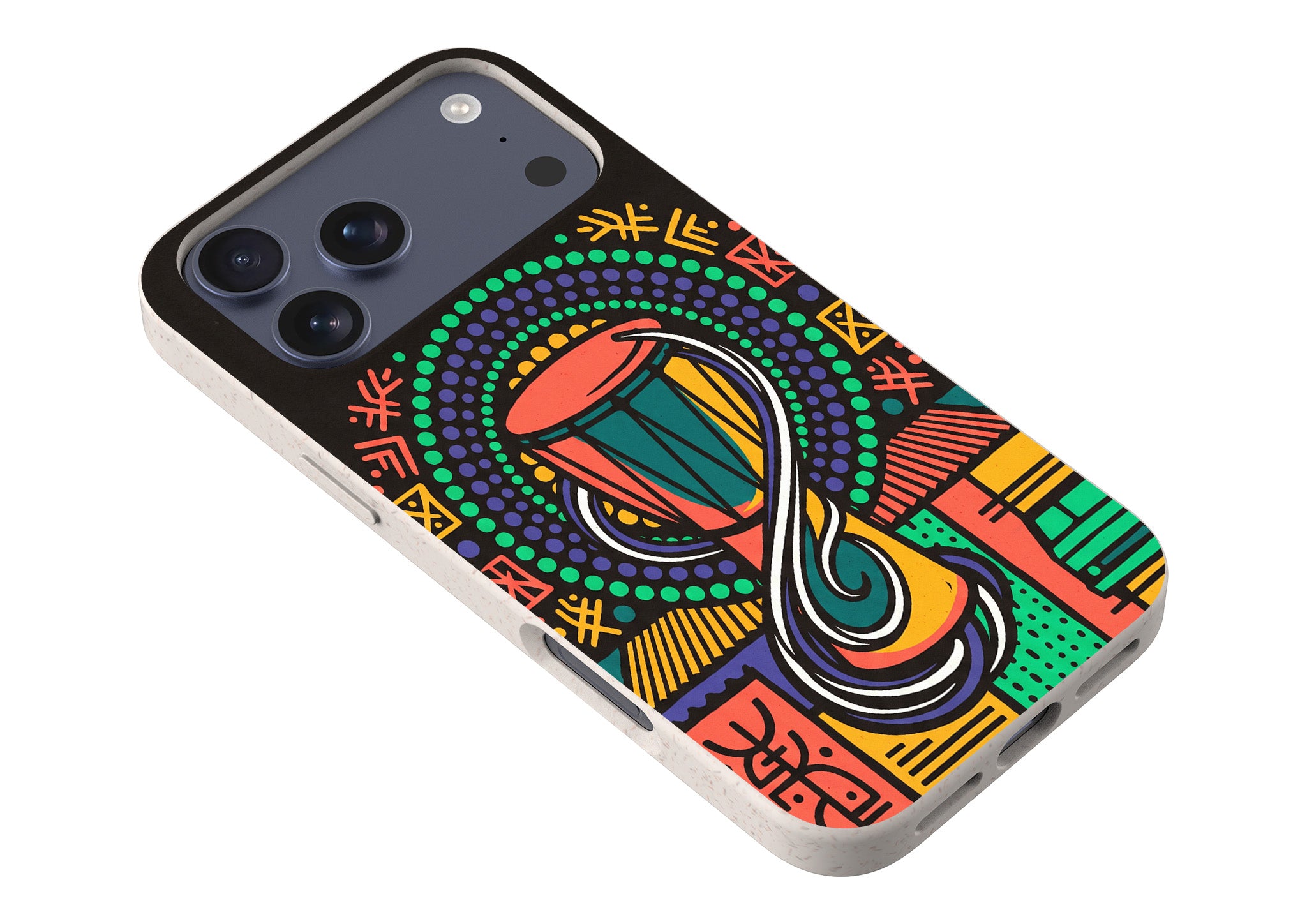 Talking Drum Halo by Ada Okoye — iPhone Bio-degradable Case — Finnaij
