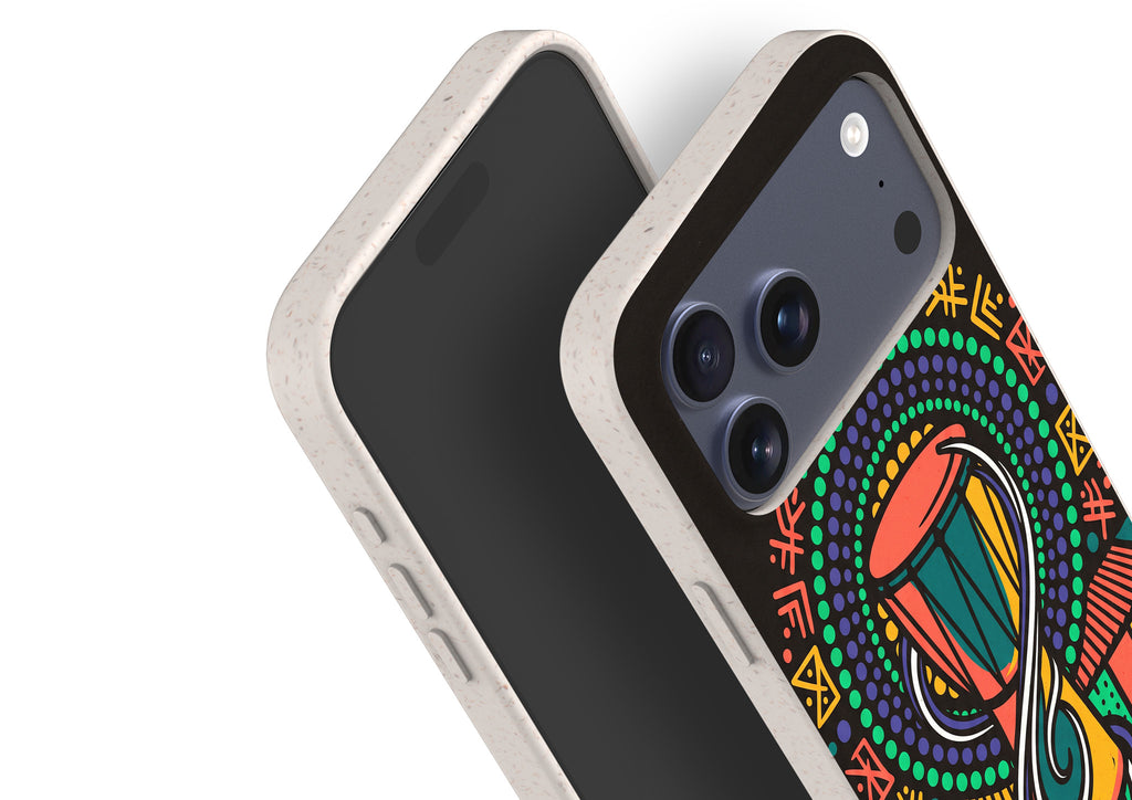 Talking Drum Halo by Ada Okoye — iPhone Bio-degradable Case — Finnaij