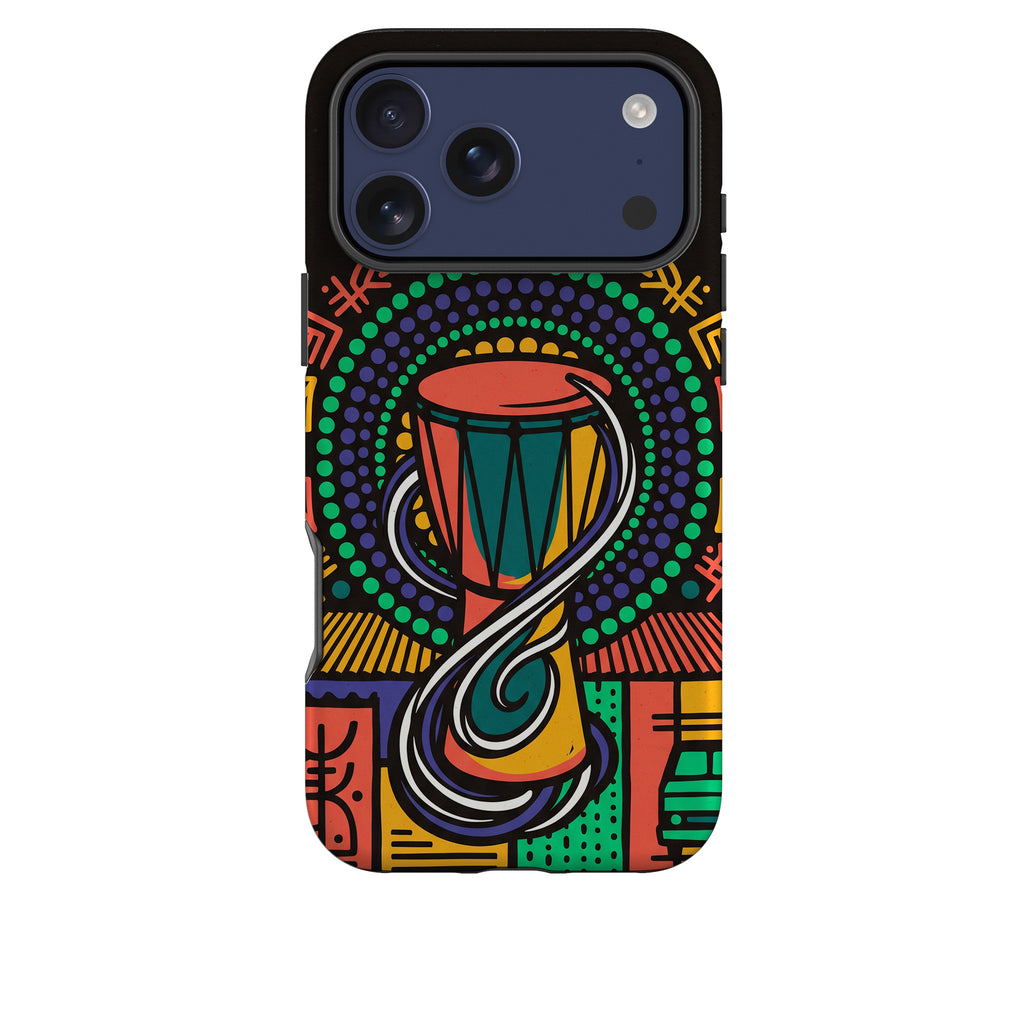 Talking Drum Halo by Ada Okoye Tough Case for iPhone — Finnaij