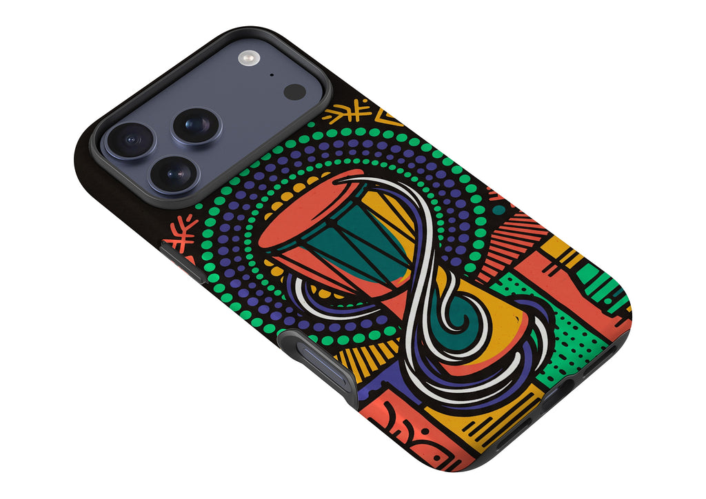 Talking Drum Halo by Ada Okoye Tough Case for iPhone — Finnaij