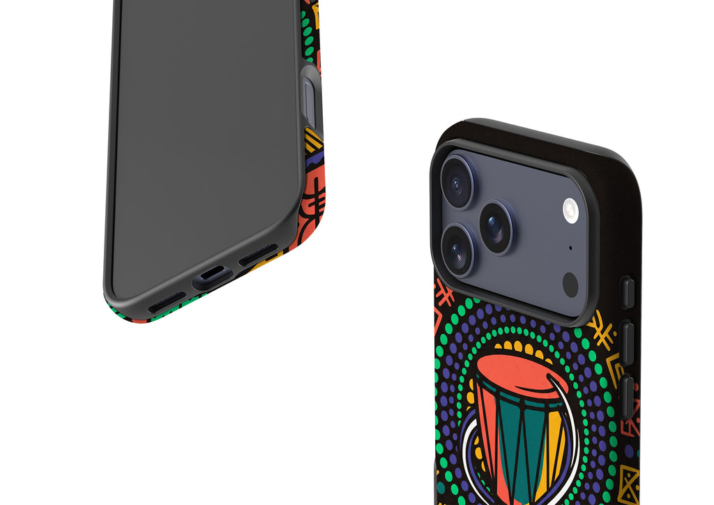 Talking Drum Halo by Ada Okoye - iPhone Tough Case