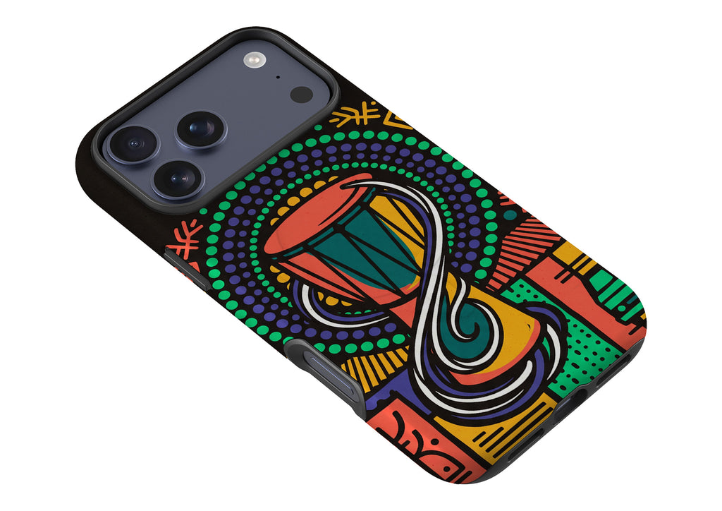 Talking Drum Halo by Ada Okoye — MagSafe Tough Case for iPhone — Finnaij