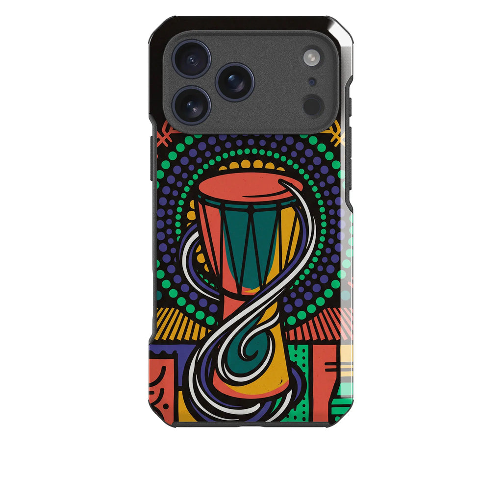 Talking Drum Halo by Ada Okoye — Impact Armour MagSafe Case for iPhone — Finnaij