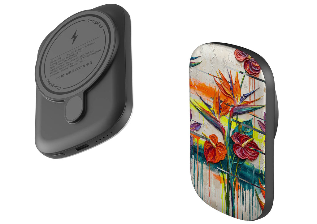 Tropical Flowers by Frida Lövström — MagSafe CHARGEPOD — Finnaij