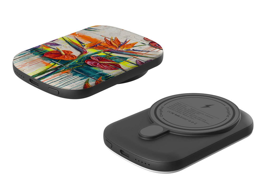 Tropical Flowers by Frida Lövström — MagSafe CHARGEPOD — Finnaij