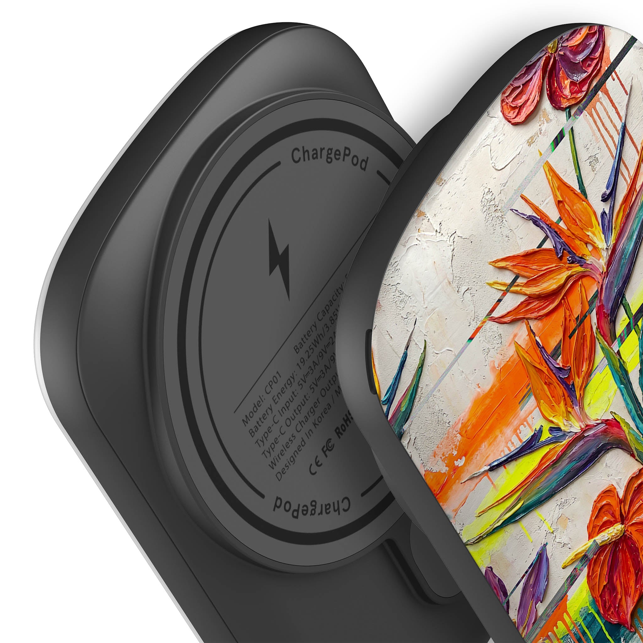 Tropical Flowers by Frida Lövström — MagSafe CHARGEPOD — Finnaij