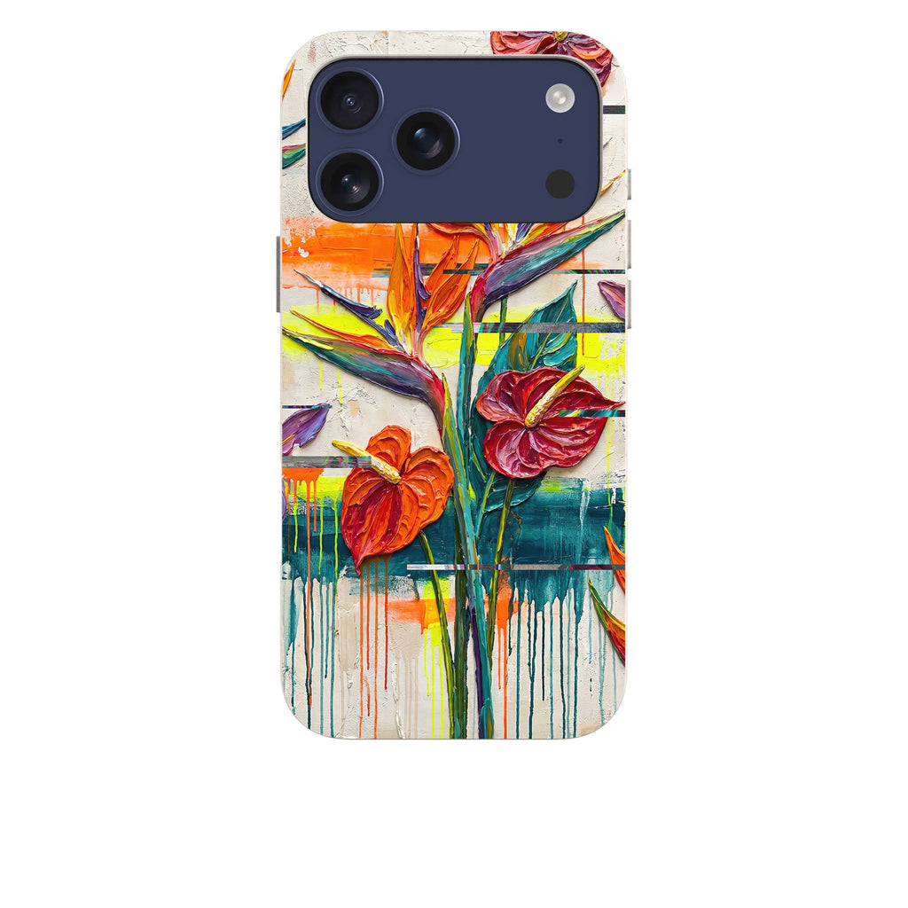 Tropical Flowers by Frida Lövström — iPhone Bio-degradable Case — Finnaij