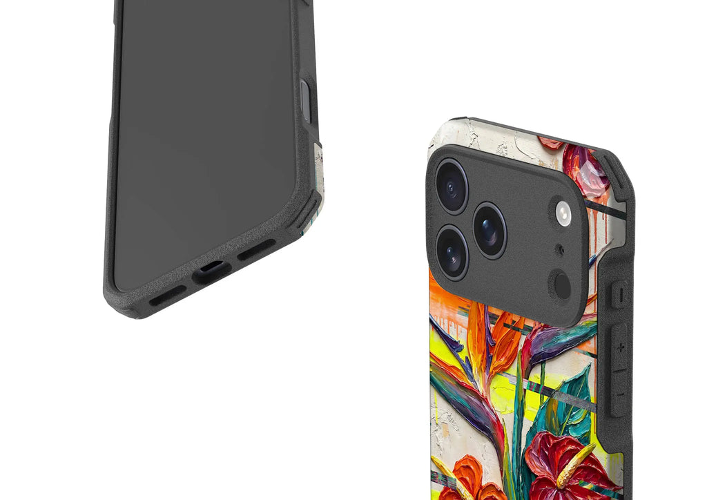 Tropical Flowers by Frida Lövström — Impact Armour MagSafe Case for iPhone — Finnaij