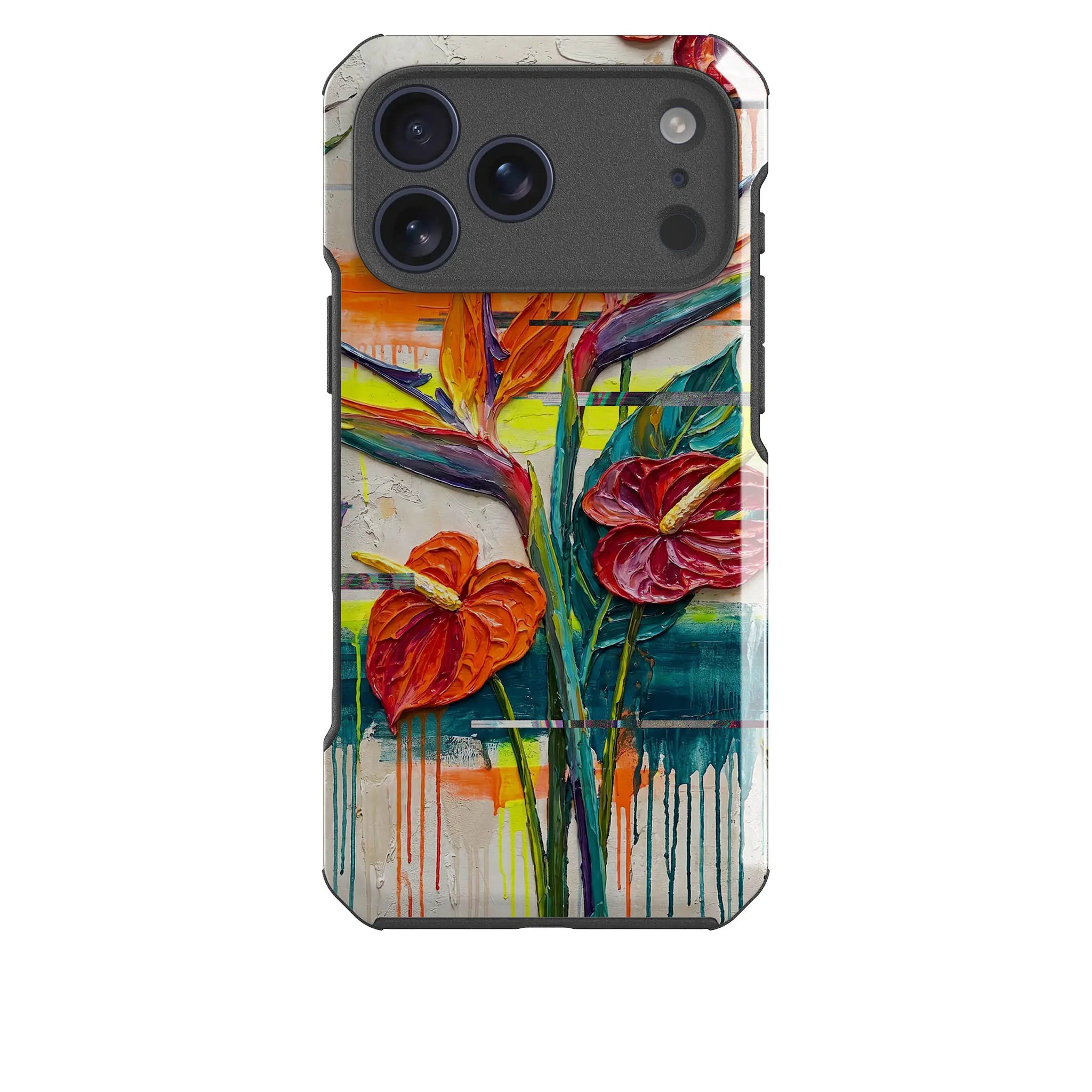 Tropical Flowers by Frida Lövström — Impact Armour MagSafe Case for iPhone — Finnaij