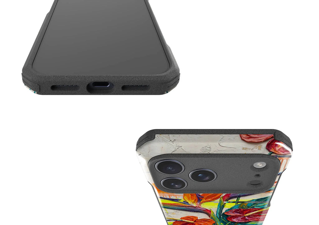 Tropical Flowers by Frida Lövström — Impact Armour MagSafe Case for iPhone — Finnaij