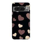 White & Black Hearts Tough Case for Google Pixel — Finnaij