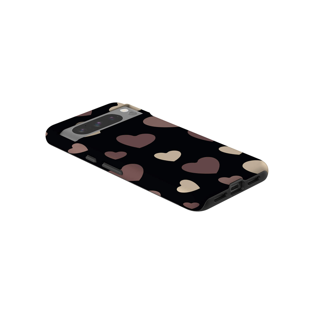 White & Black Hearts Tough Case for Google Pixel — Finnaij