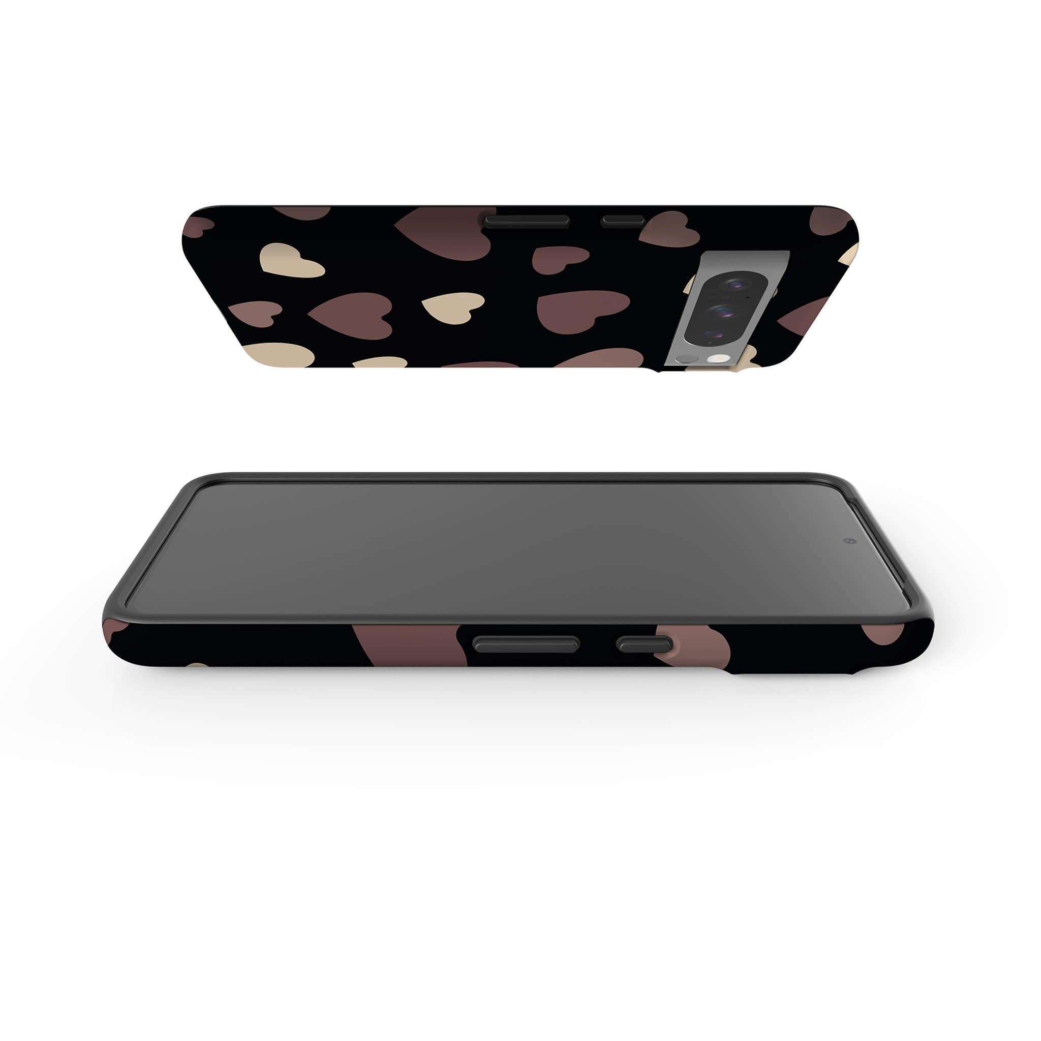 White & Black Hearts Tough Case for Google Pixel — Finnaij