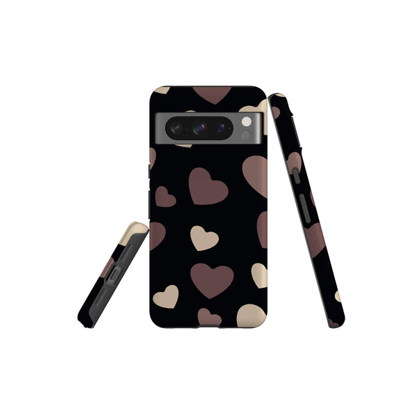 White & Black Hearts - Google Tough Case