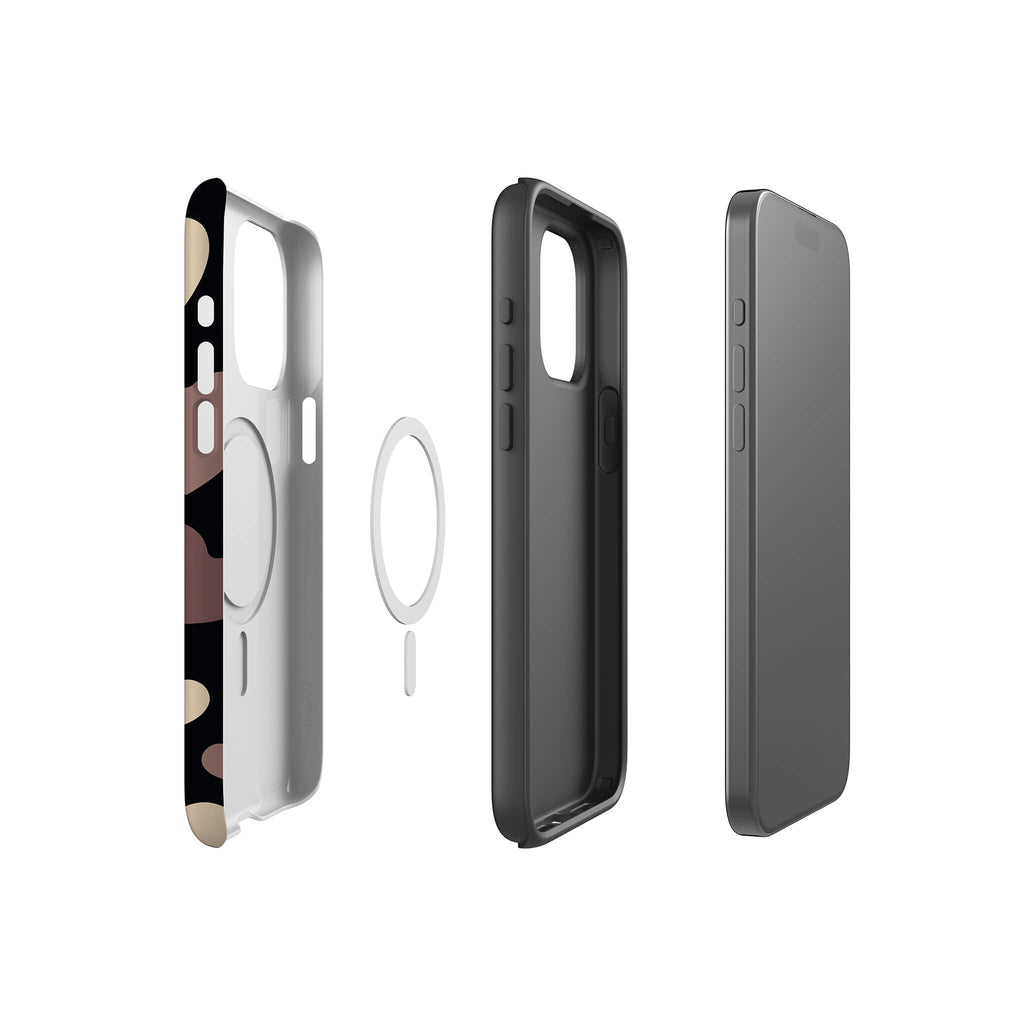 White & Black Hearts MagSafe Tough Case for iPhone — Finnaij