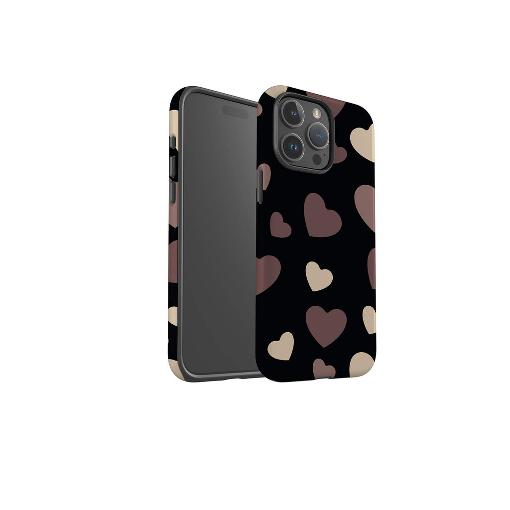 White & Black Hearts Tough Case for iPhone — Finnaij