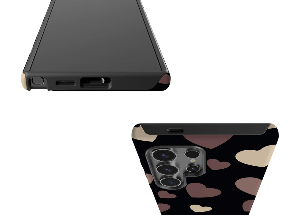 White & Black Hearts Tough Case for Samsung Galaxy — Finnaij