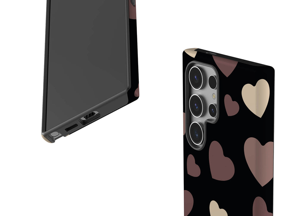 White & Black Hearts Tough Case for Samsung Galaxy — Finnaij