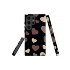 White & Black Hearts Tough Case for Samsung Galaxy — Finnaij