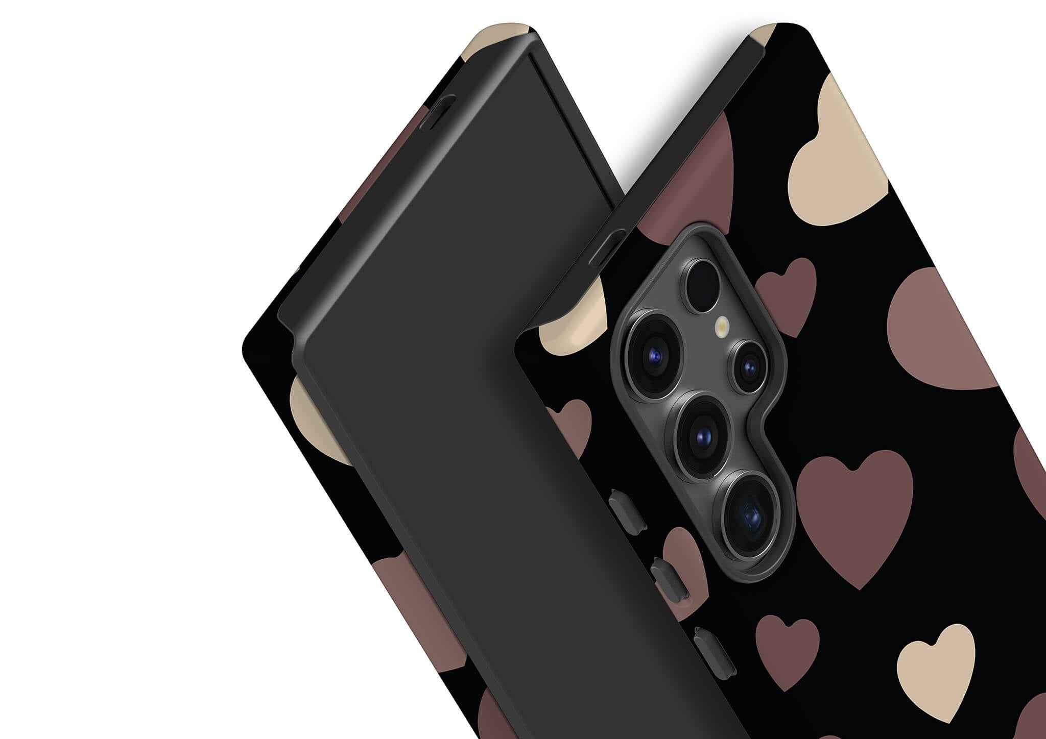 White & Black Hearts — Tough Case for Samsung Galaxy — Finnaij
