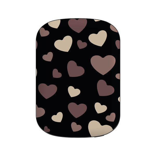 White & Black Hearts - MagSafe CHARGEPOD Shell Only