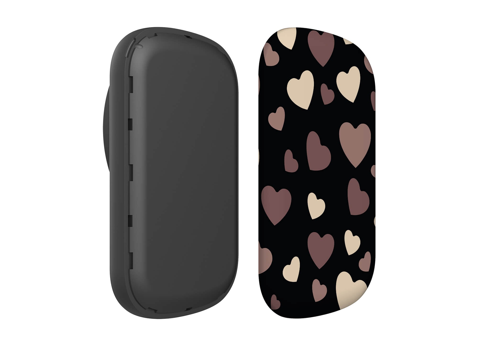 White & Black Hearts — MagSafe CHARGEPOD Shell Only — Finnaij