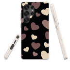 White & Black Hearts Bio-degradable Case for Samsung Galaxy — Finnaij