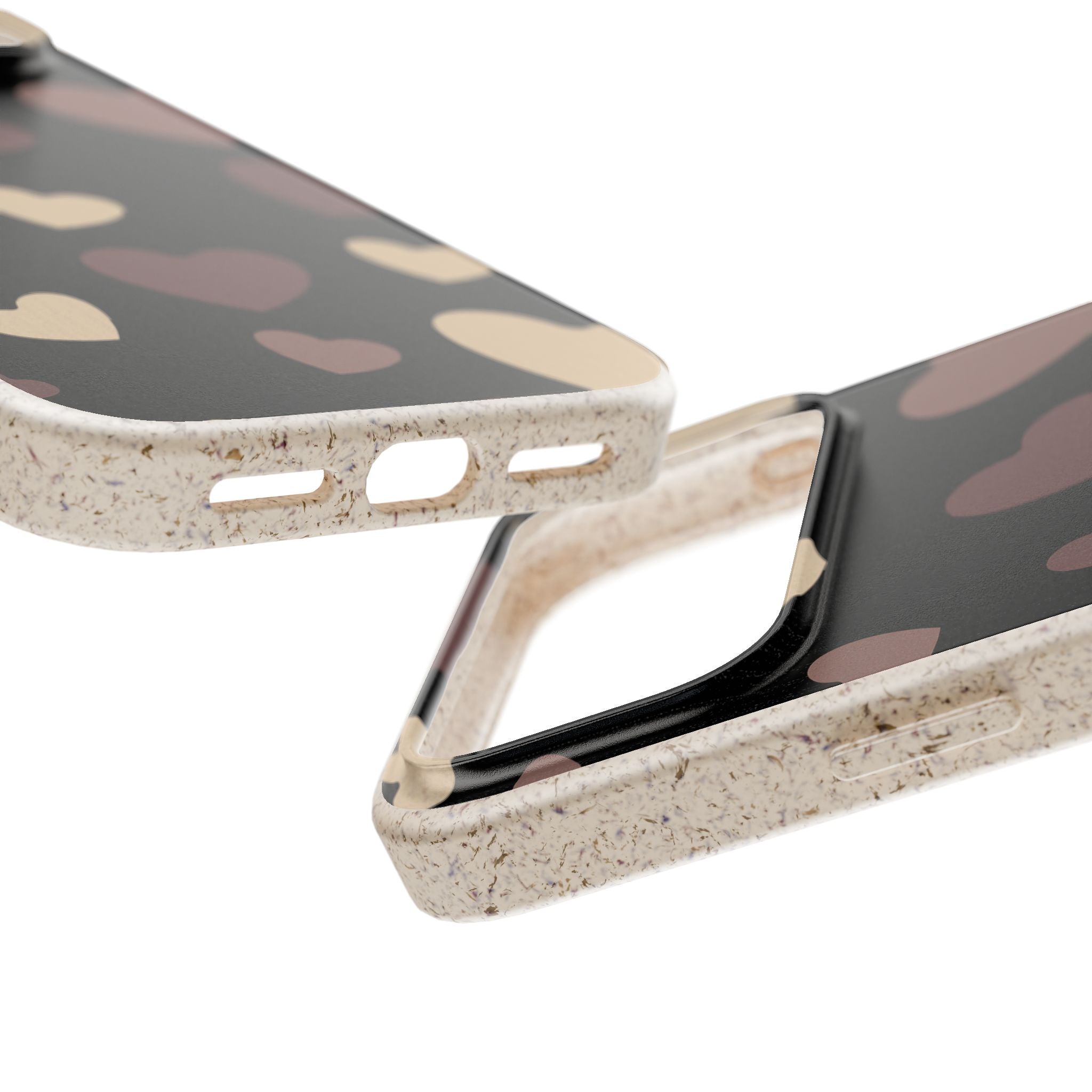 White & Black Hearts — iPhone Bio-degradable Case — Finnaij