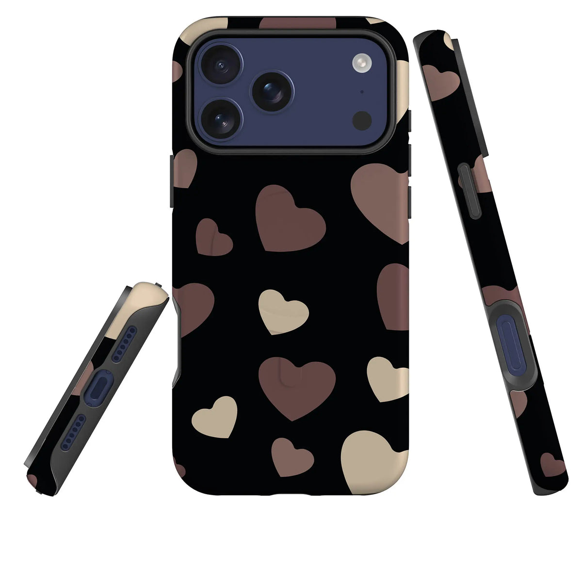 White & Black Hearts- iPhone Magsafe Tough Case —  — Finnaij