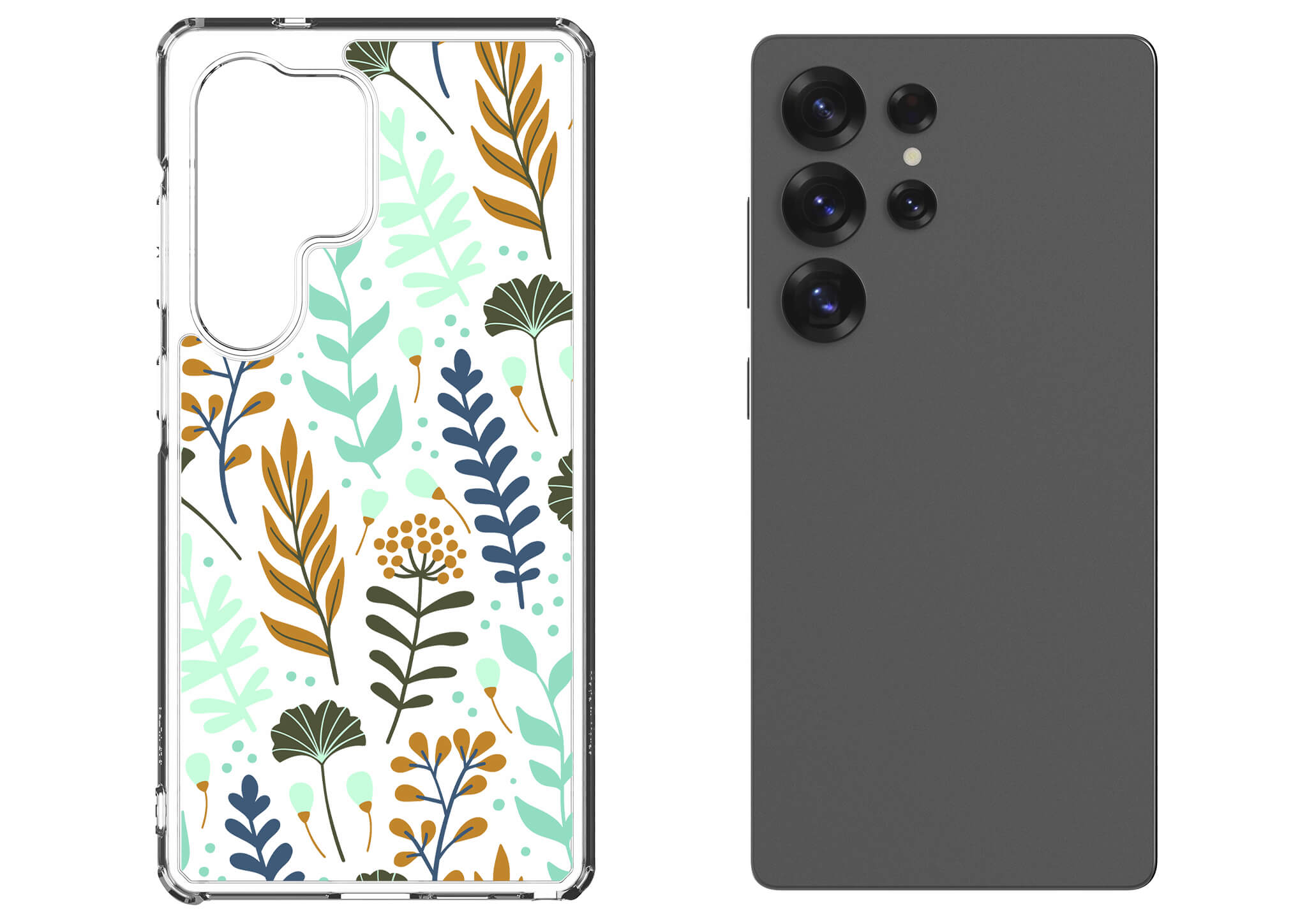 Wild Floral Clear Impact Case for Samsung Galaxy — Finnaij