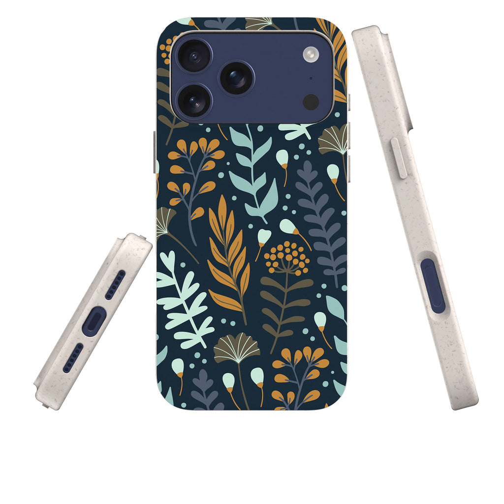 Wild Floral — iPhone Bio-degradable Case — Three Quarter — Finnaij