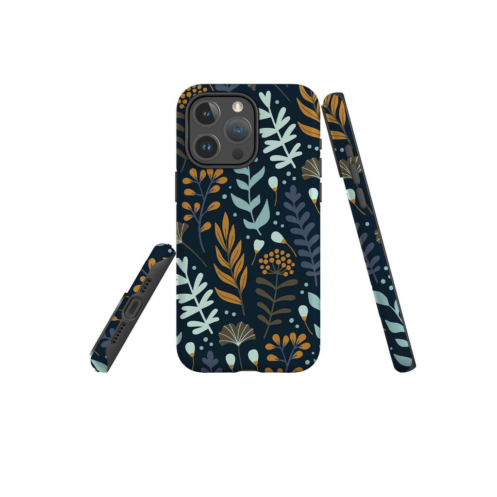 Wild Floral — Magsafe Tough Case for iPhone — Three Quarter — Finnaij