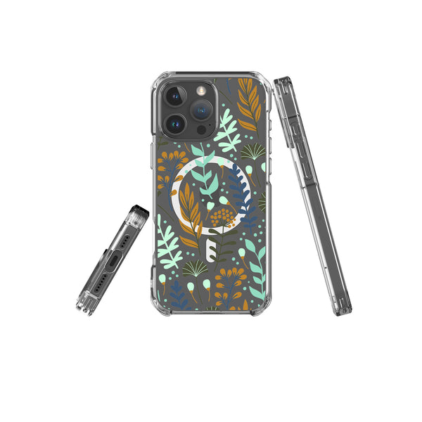 Wild Floral - iPhone Magsafe Clear Impact Case