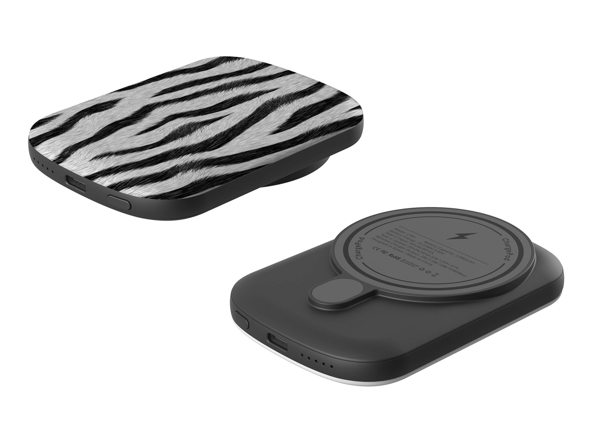 Zebra Groove MagSafe CHARGEPOD — Finnaij