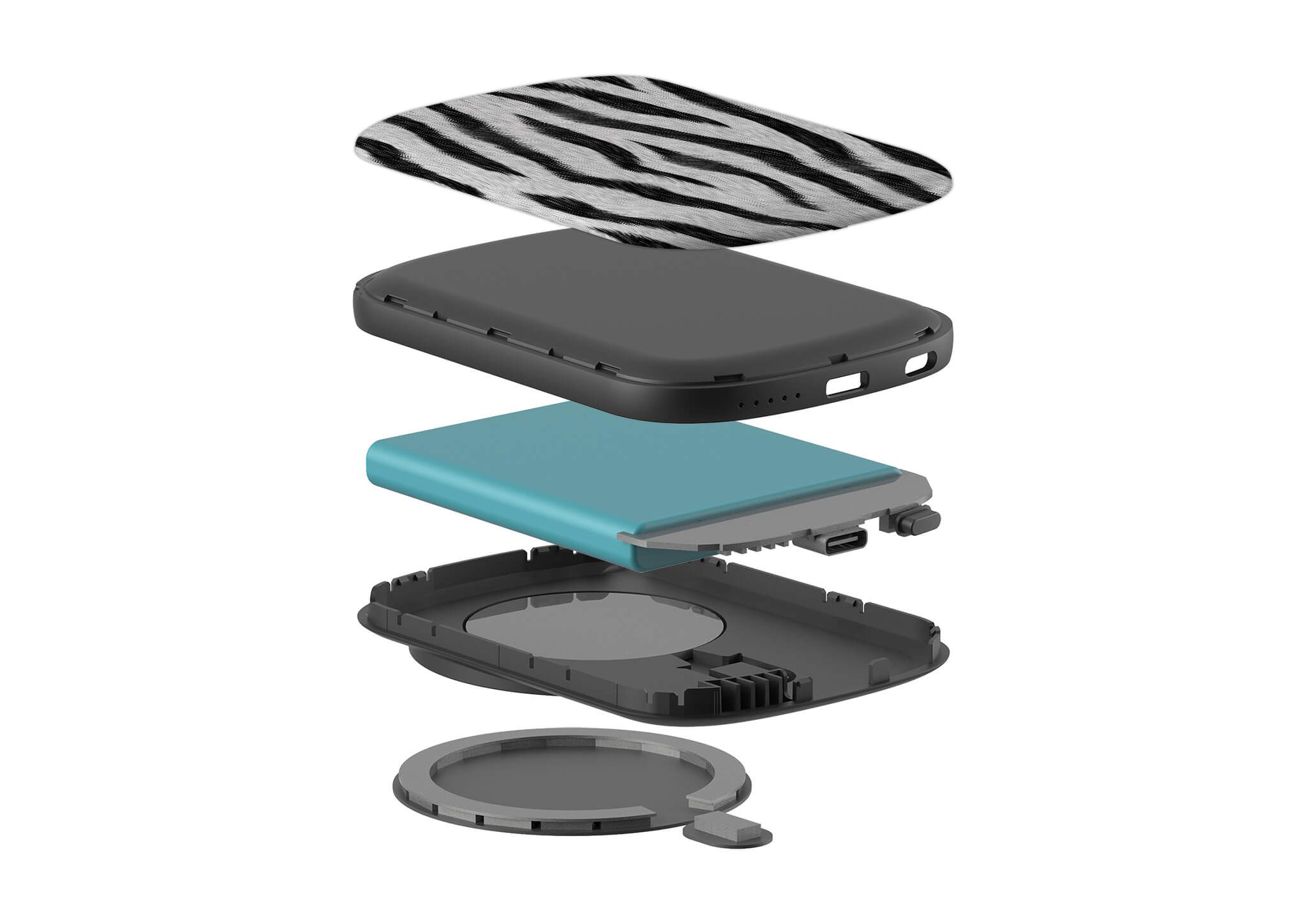 Zebra Groove MagSafe CHARGEPOD — Finnaij