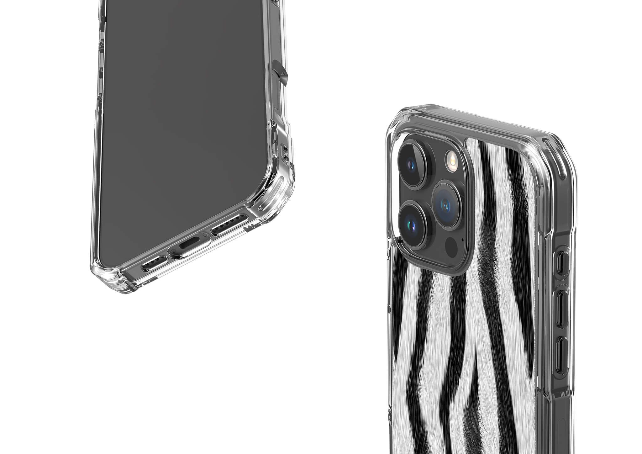 Zebra Groove Clear Impact Case for iPhone — Finnaij