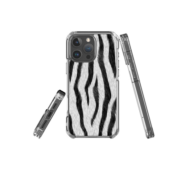 Zebra Groove - iPhone Clear Impact Case