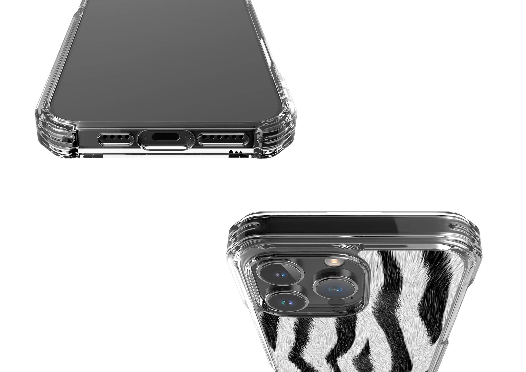 Zebra Groove MagSafe Clear Impact Case for iPhone — Finnaij