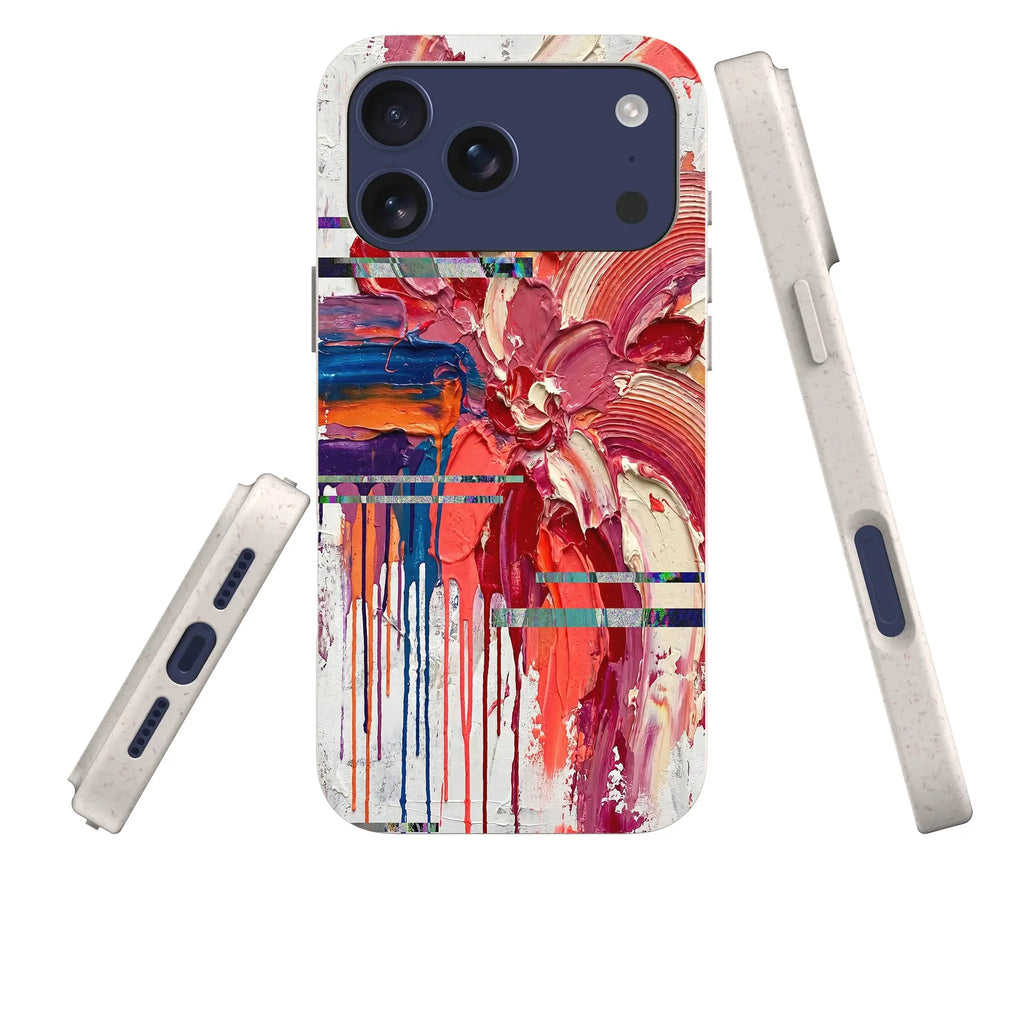 Abstract Florals by Frida Lövström — iPhone Bio-degradable Case — Three Quarter — Finnaij