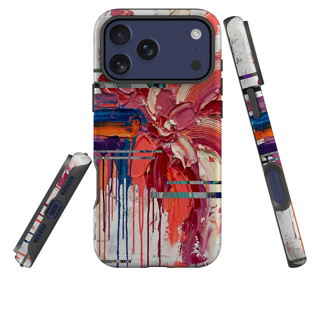Abstract Florals by Frida Lövström — Tough Case for iPhone — Three Quarter — Finnaij