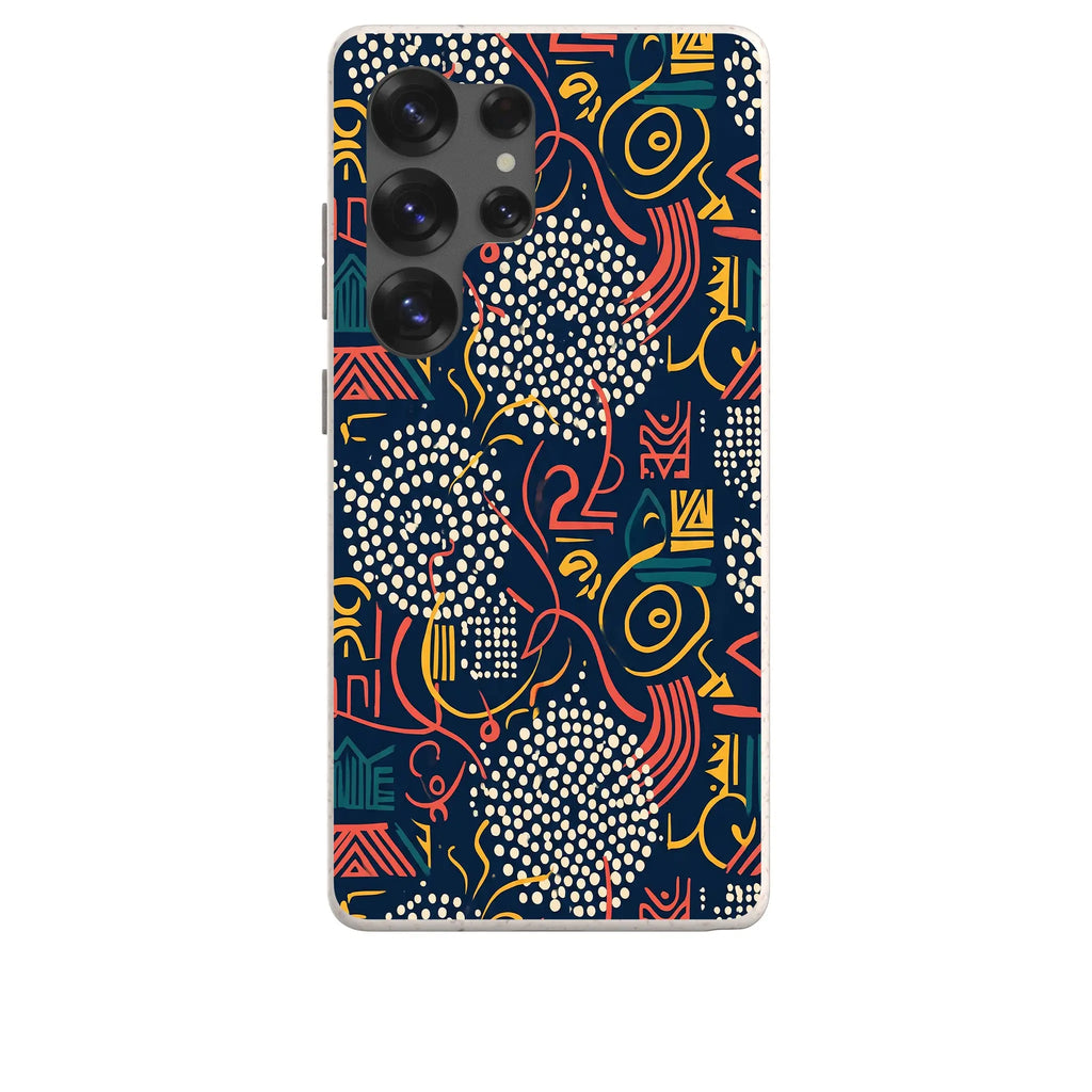 Adire Nightfall by Ada Okoye — Samsung Galaxy Bio-degradable Case — Finnaij