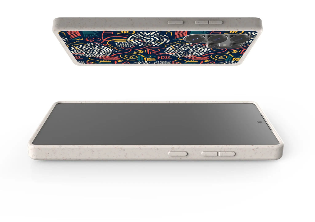 Adire Nightfall by Ada Okoye — Samsung Galaxy Bio-degradable Case — Finnaij