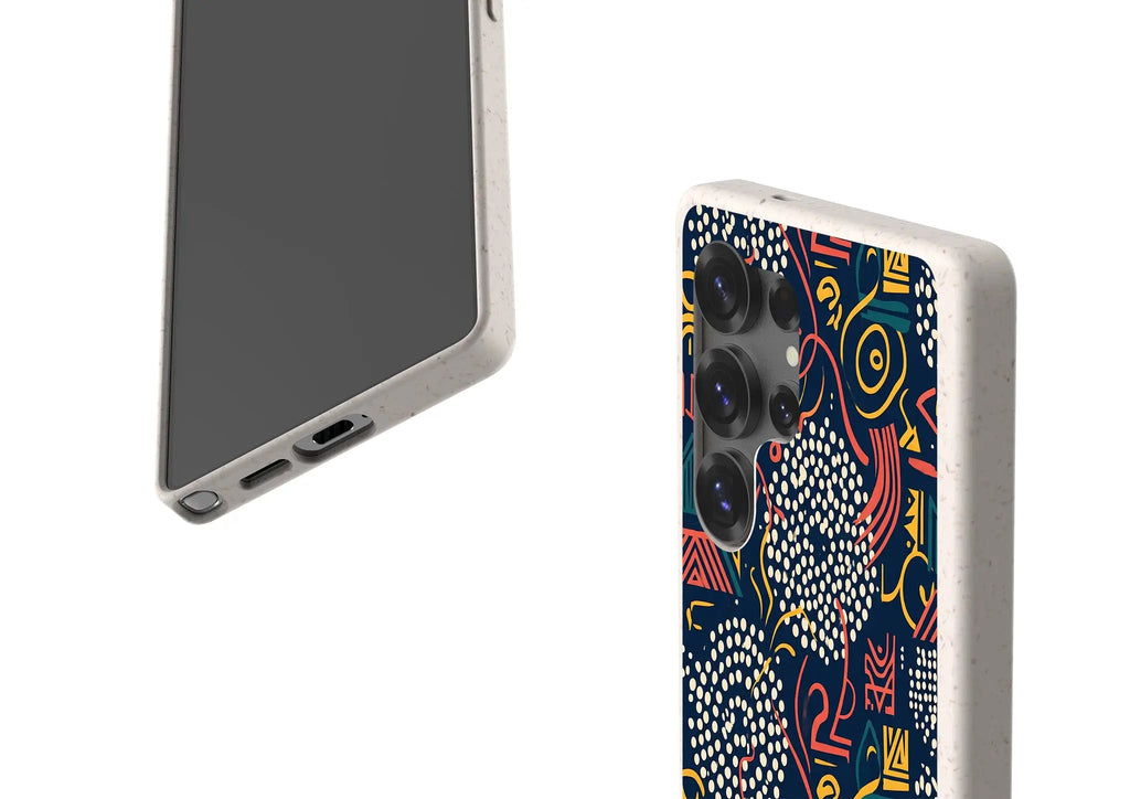 Adire Nightfall by Ada Okoye — Samsung Galaxy Bio-degradable Case — Finnaij